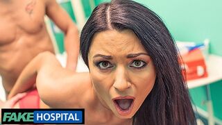 Doc checks out Ania's new knockers, gets a peep show in fake Polish hospital.