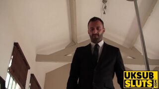 UKSubSluts com - Hardcore British babe rides rough cock for cum in mouth by dominant