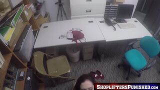 Lily Jordan busted while stealing and fucked as penalty by horny cop