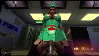 Citor3 3D VR Game latex nurses pump seamen with vacuum bed and pump